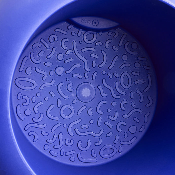 Elho Amber Roll High 43 - Royal blue - Ø 43 x H 58 cm - Binnen en Buiten - 100% gerecycled