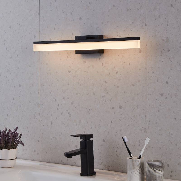 EGLO Palmital Wandlamp - LED - 59,5cm - Zwart - Badkamer - Spiegellamp