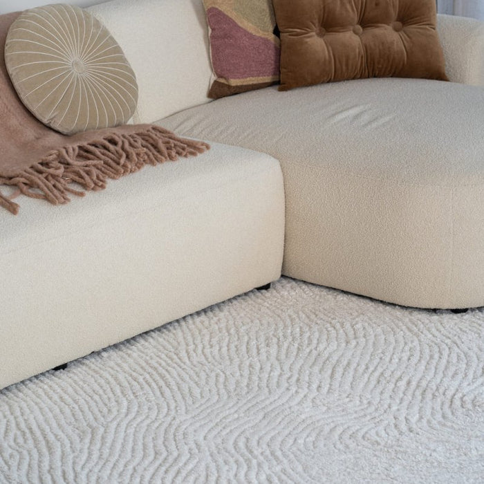 Interieur05 Scandinavisch vloerkleed Curve creme|wit - 160 x 235 cm