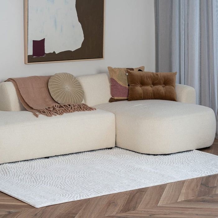 Interieur05 Scandinavisch vloerkleed Curve creme|wit - 160 x 235 cm