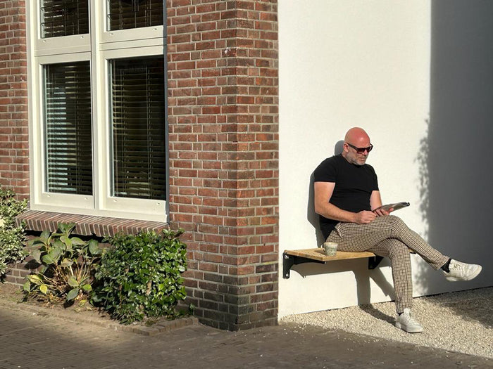 MaximaVida opklapbare gevelbank Jordaan 150 cm- FSC essenhout