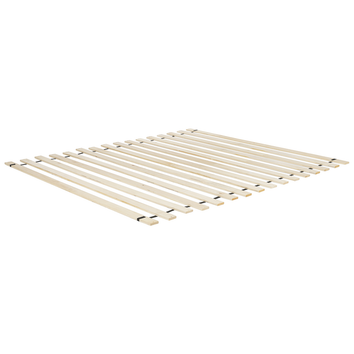 Beliani - LINARDS - Bed - Beige - 160 x 200 cm - Corduroy