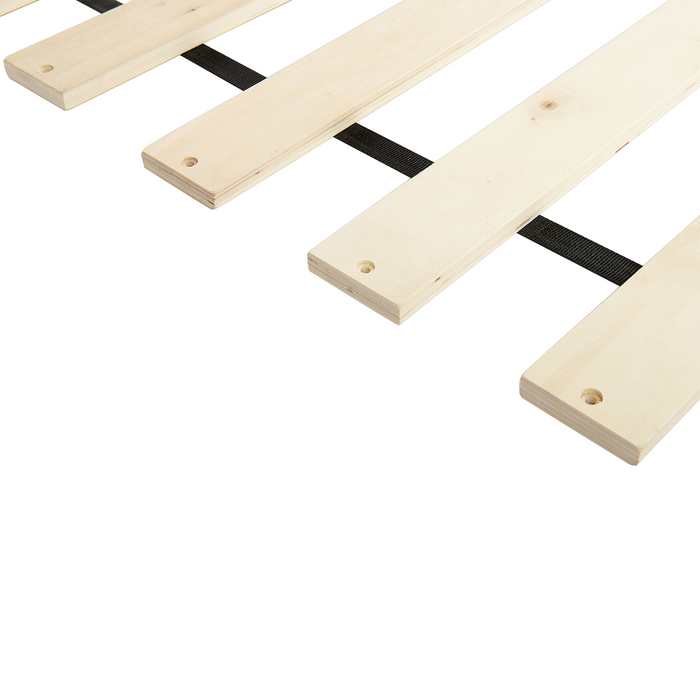 Beliani - LINARDS - Bed - Beige - 160 x 200 cm - Corduroy