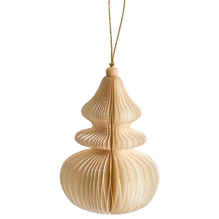 Beliani - ALTAELVA - Set van 20 kerstornamenten - Beige - Papier