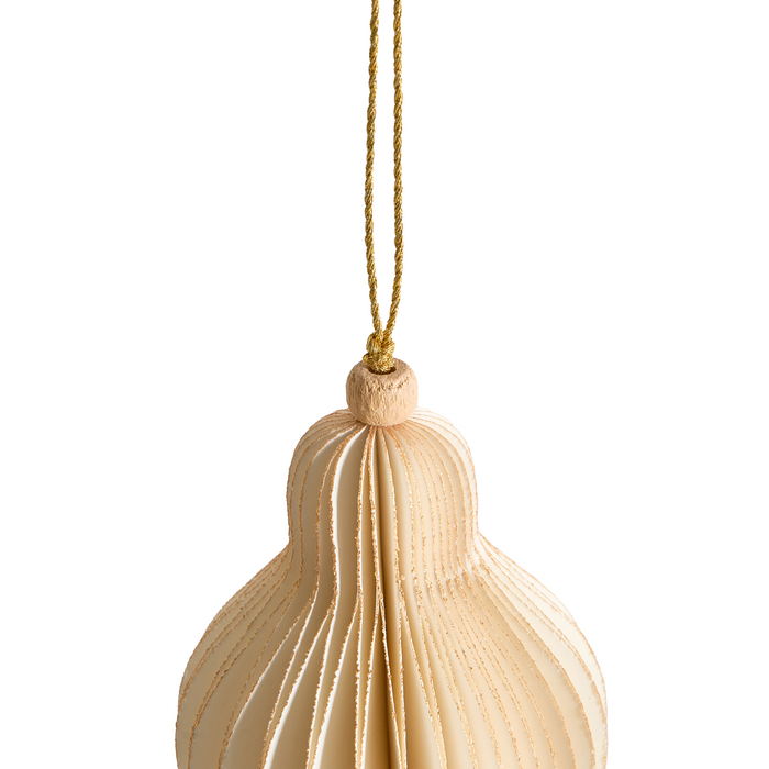 Beliani - ALTAELVA - Set van 20 kerstornamenten - Beige - Papier