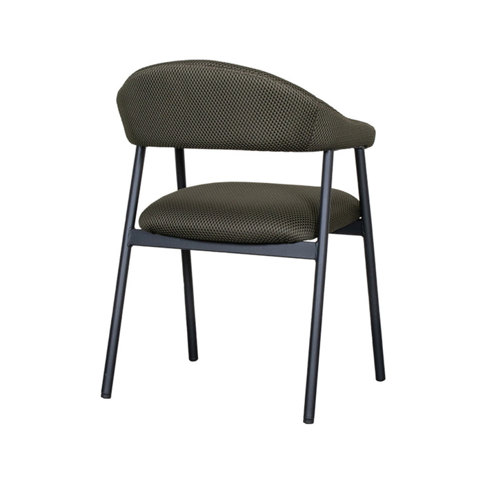 LABEL51 - Eetkamerstoel Amaze - Hunter Breathe - Zwart Metaal