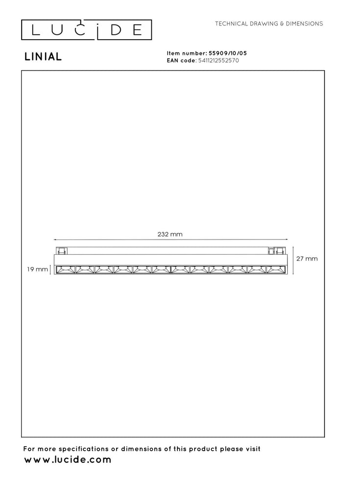 Lucide Premium LINIAL Railverlichting - Champagne kleur