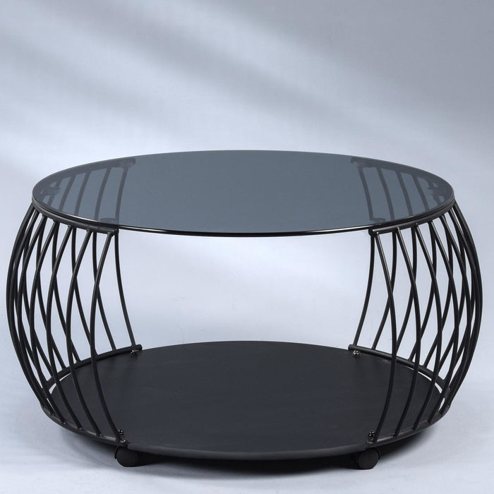 M2 Kollektion Shangai Glazen Salontafel Ø80 cm