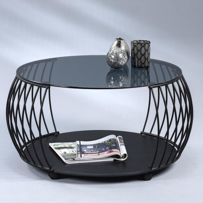 M2 Kollektion Shangai Glazen Salontafel Ø80 cm