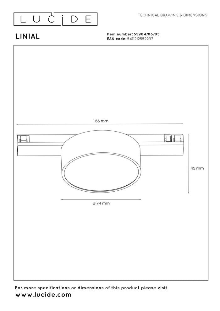 Lucide Premium LINIAL Railverlichting - Champagne kleur