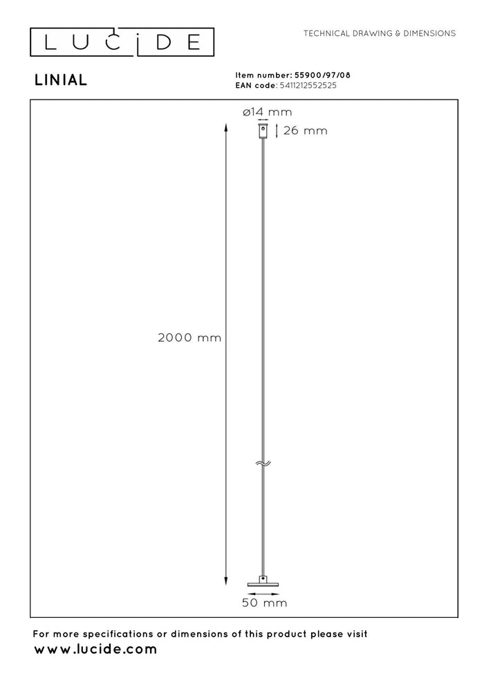 Lucide Premium LINIAL Railverlichting - Mat zwart chroom