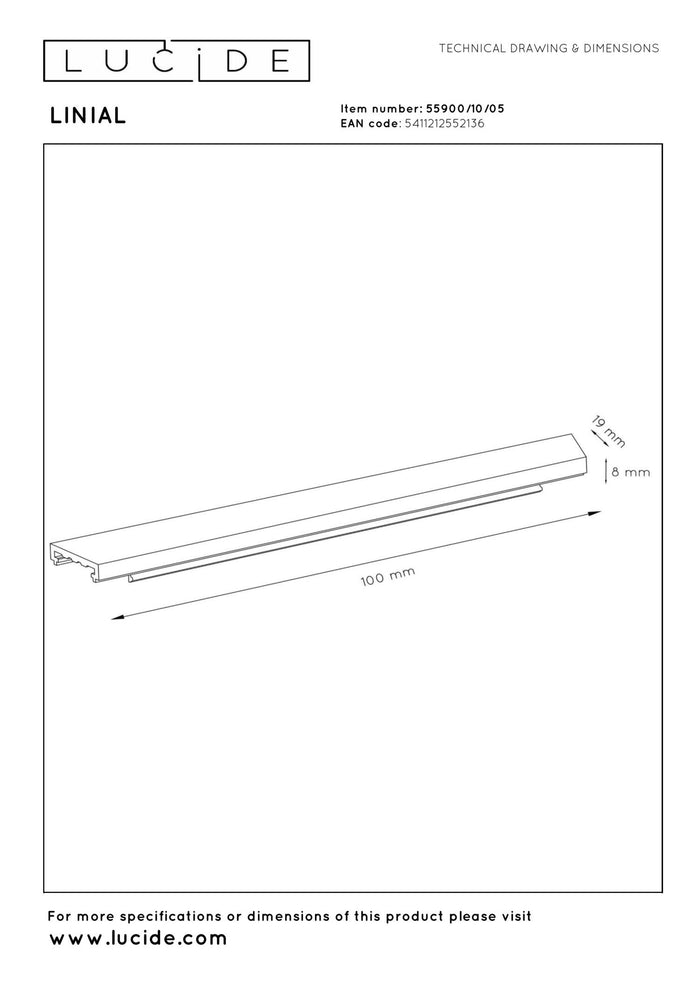 Lucide Premium LINIAL Railverlichting - Champagne kleur