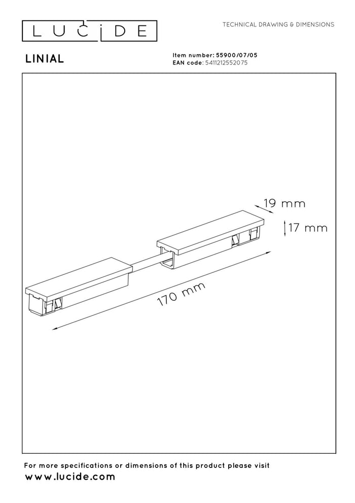 Lucide Premium LINIAL Railverlichting - Champagne kleur