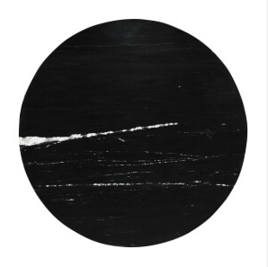 PTMD Diro Black Marble 3 Ball Coffeetable Round