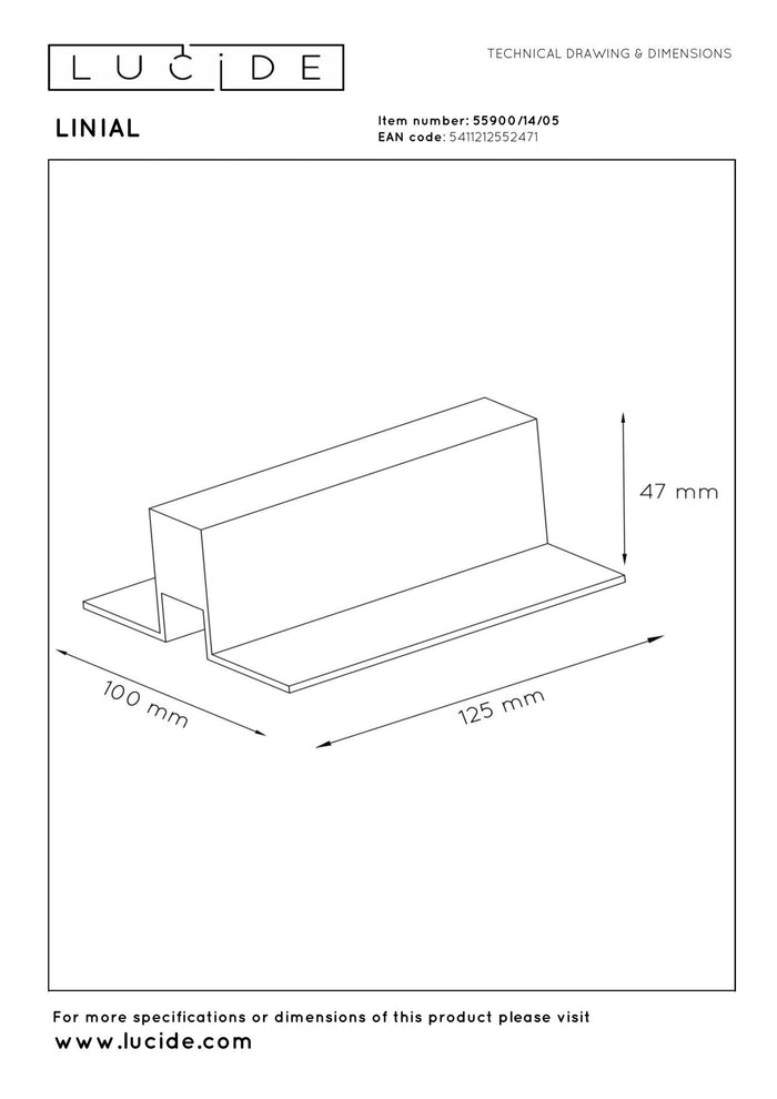 Lucide Premium LINIAL Railverlichting - Champagne kleur