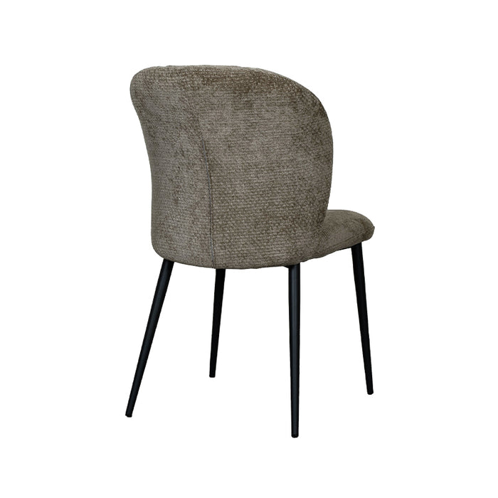 LABEL51 - Eetkamerstoel Vino - Hunter Elite - Zwart Metaal