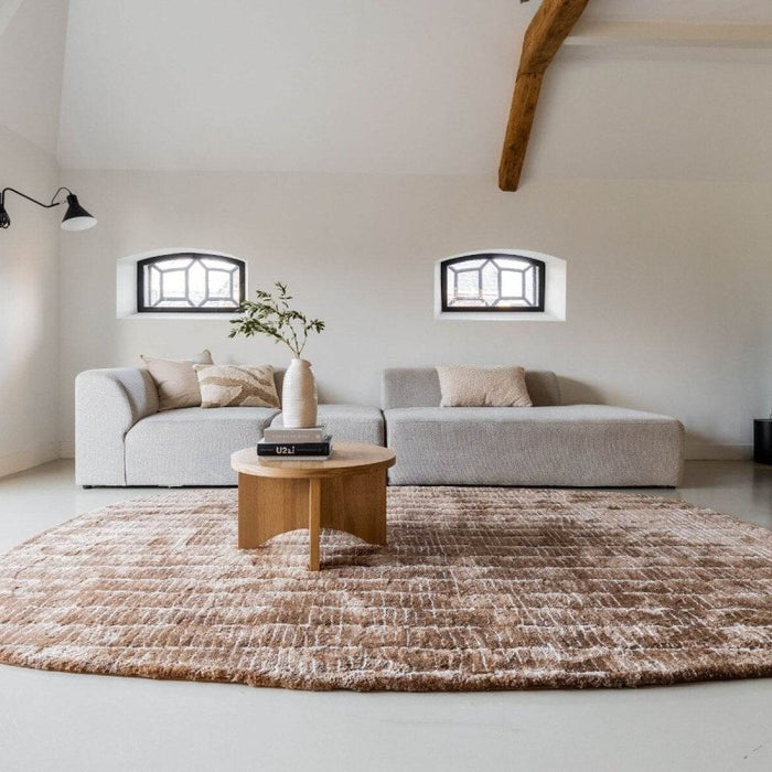 Interieur05 Vloerkleed Rectangle Edge Bruin|Wit - 200 x 290 cm