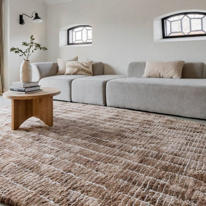 Interieur05 Vloerkleed Rectangle Edge Bruin|Wit - 200 x 290 cm