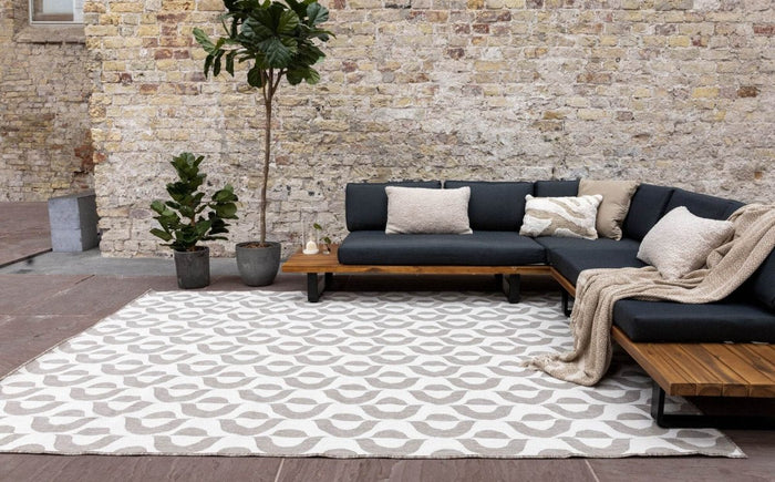 Buitenkleed Esta - Naturel|Wit - dubbelzijdig - EVA Interior