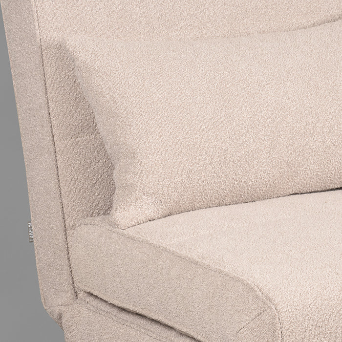LABEL51 - Slaapbank Double - Naturel Boucle - Naturel Hout