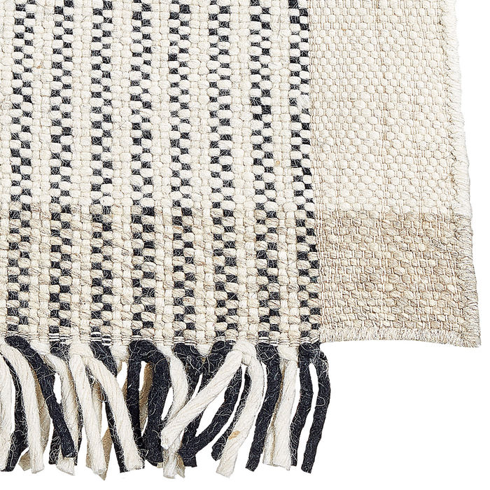 Beliani-DIVARLI-Modern vloerkleed-Lichtbeige-200 x 300 cm-Wol