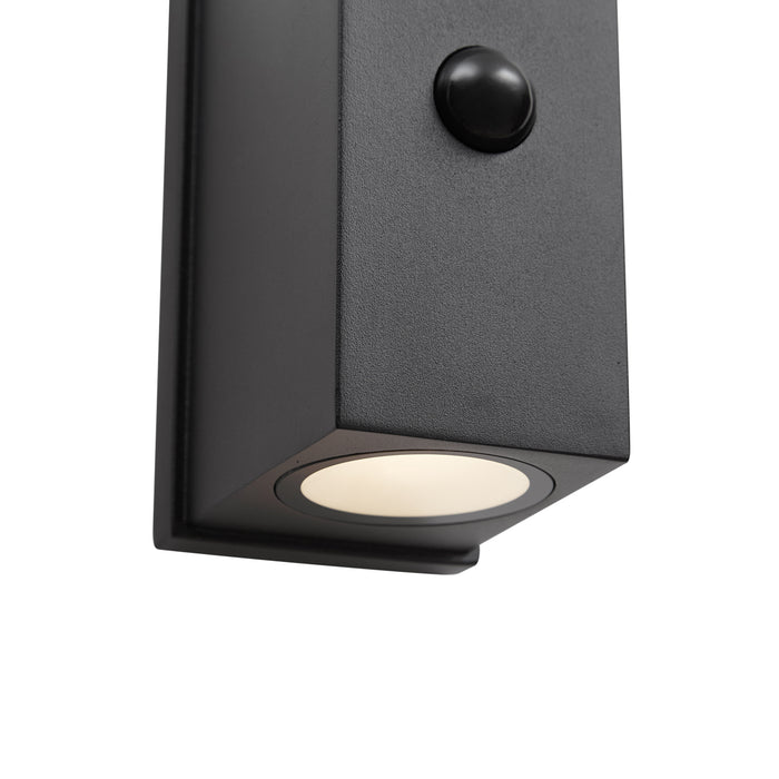 QAZQA Wandlamp zwart 4-stap sensor magnetisch incl. LED oplaadbaar -