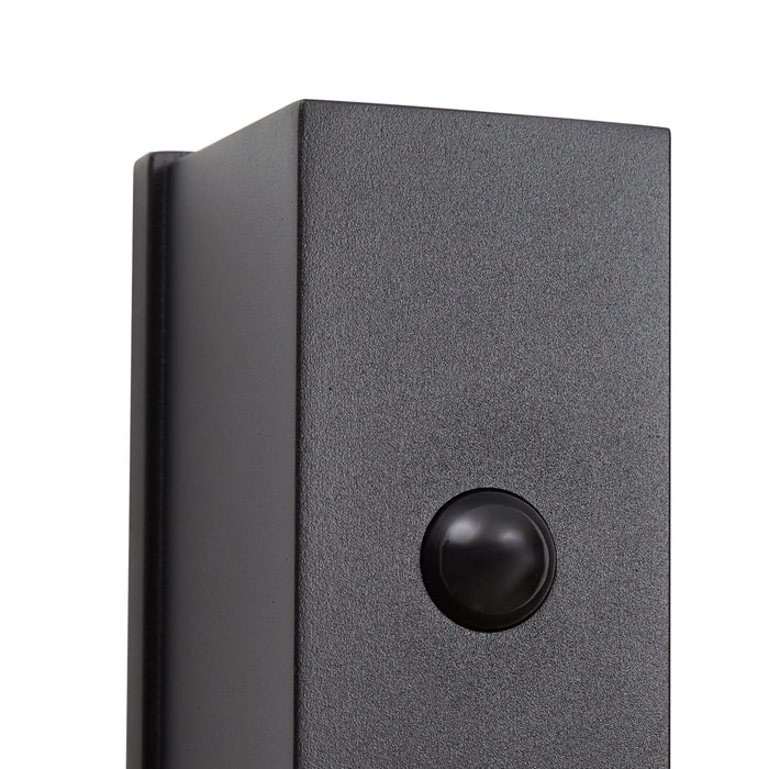 QAZQA Wandlamp zwart 4-stap sensor magnetisch incl. LED oplaadbaar -