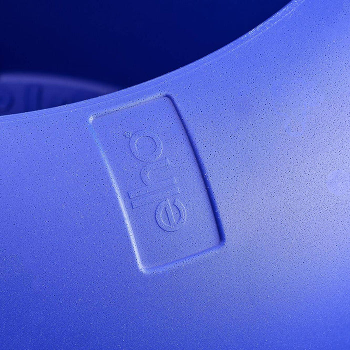 Elho Amber Roll Low 43 - Royal blue - Ø 43 x H 40 cm - Binnen en Buiten - 100% gerecycled kunststof