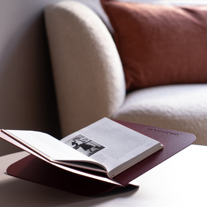 Spinder Design boekenstandaard Atalanta - Burgundy