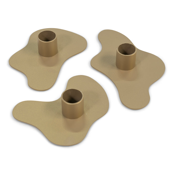 Spinder Design kandelaar Melt - Champagne - set van 3