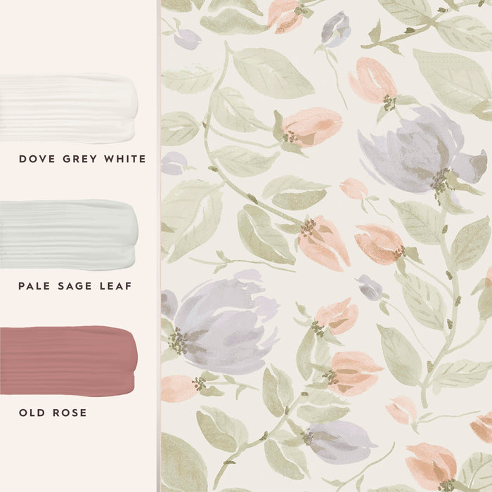 Laura Ashley Orisia Peony Behang - Planten - 10mx52cm - Groen