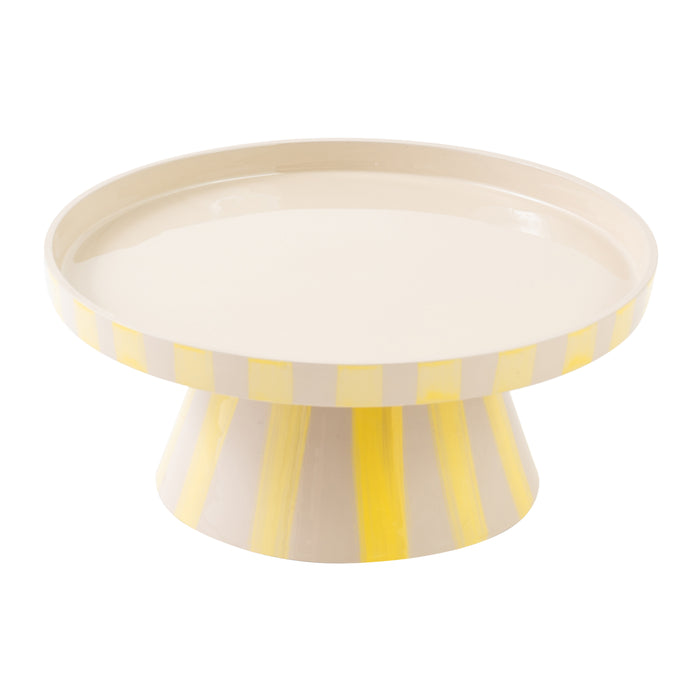 by fonQ Arcade Serveerschaal Ø 24 cm - Beige / Popcorn