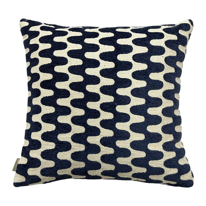 by fonQ Wavies Sierkussen 50 x 50 cm - Blauw