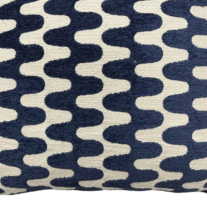 by fonQ Wavies Sierkussen 50 x 50 cm - Blauw