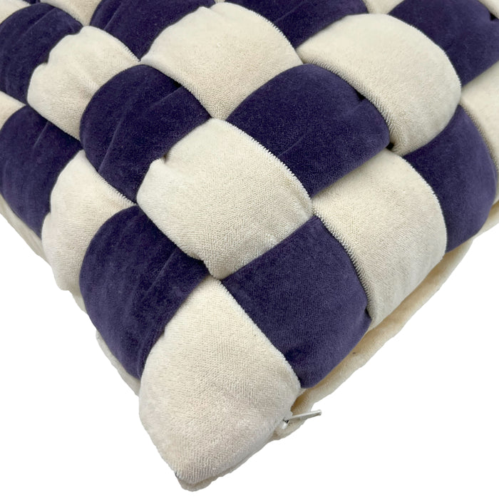 by fonQ Knitt Sierkussen 50 x 50 cm - Paars