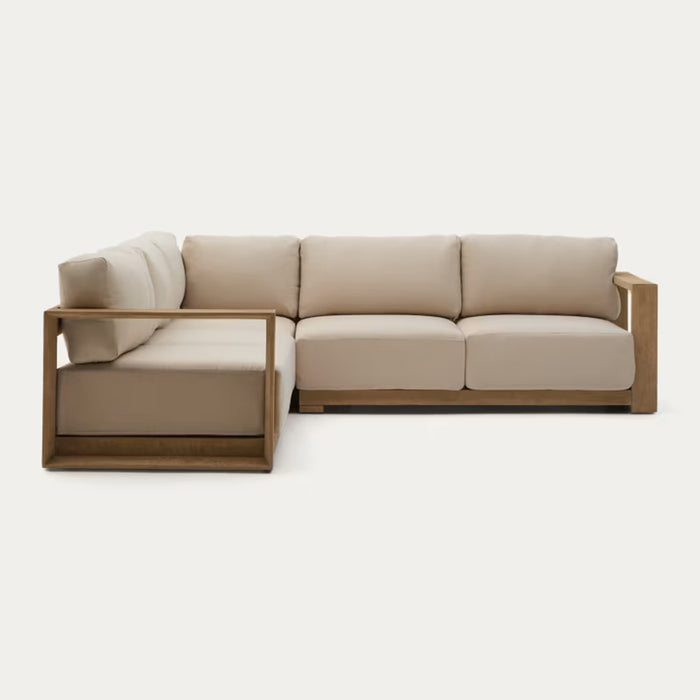 Kave Home Ambra 5-zitshoekbank - Acaciahout