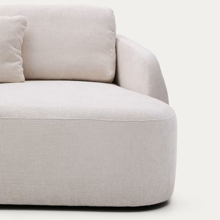 Kave Home Laira 3-zitsslaapbank met Chaise Longue Rechts - Beige