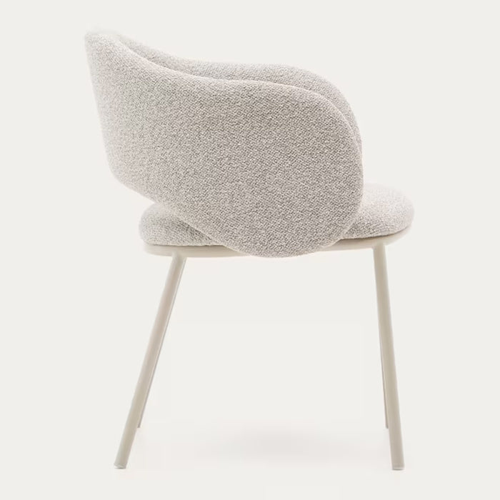 Kave Home Maina Eetkamerstoel - Bouclé / Beige