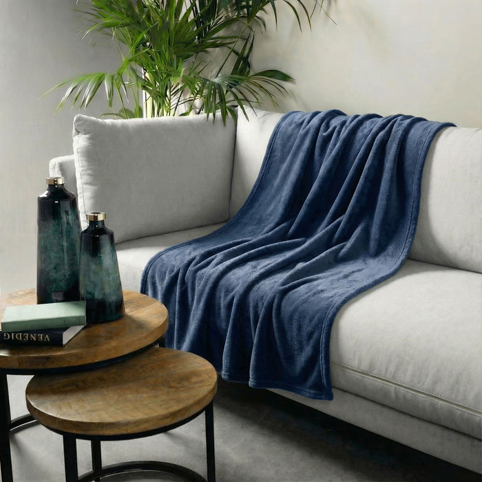 Dutch Decor plaid OWEN - 130x160 cm Insignia Blue