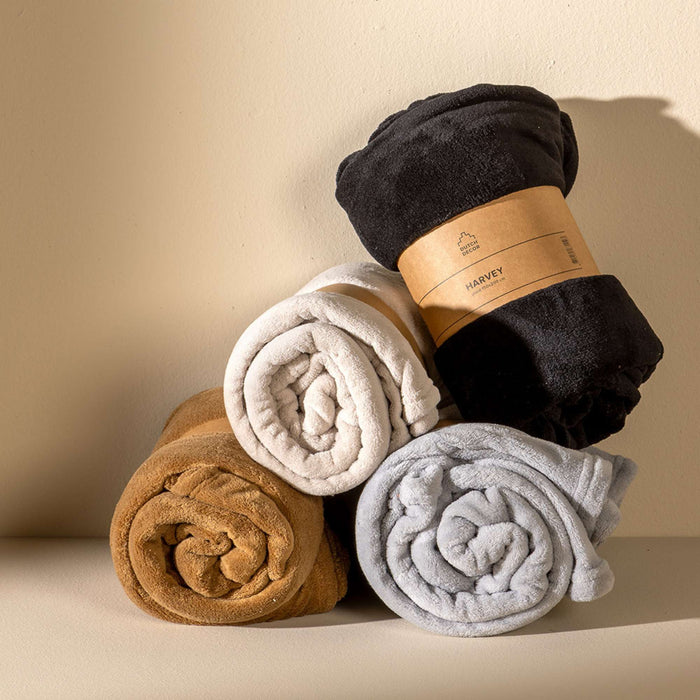 Dutch Decor plaid HARVEY - 150x200 cm Chocolate Martini