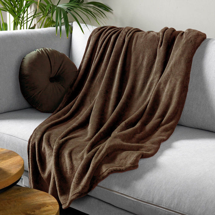 Dutch Decor plaid HARVEY - 150x200 cm Chocolate Martini