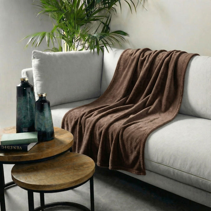 Dutch Decor plaid OWEN - 130x160 cm Chocolate Martini