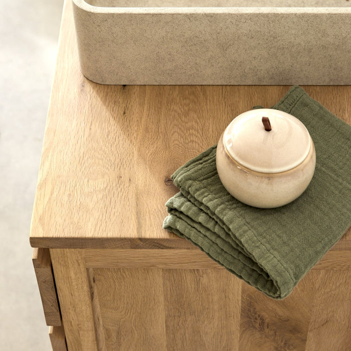 Tikamoon - Jacob - Massief eikenhouten badmeubel 120 cm