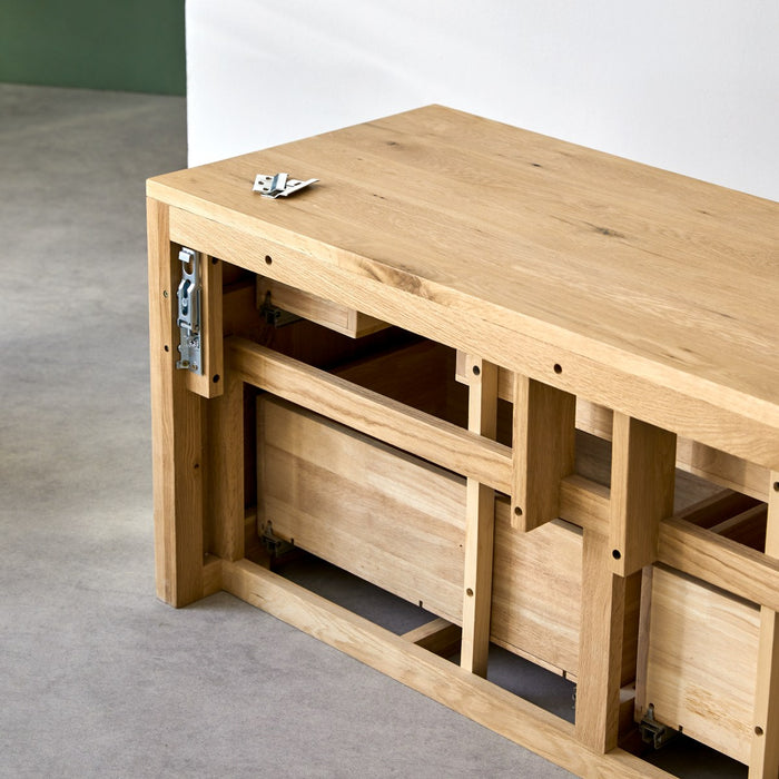 Tikamoon - Jacob - Massief eikenhouten badmeubel 120 cm