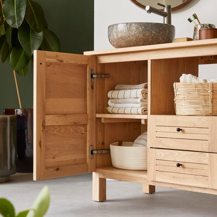 Tikamoon - Soho - Massief eikenhouten badmeubel 125 cm