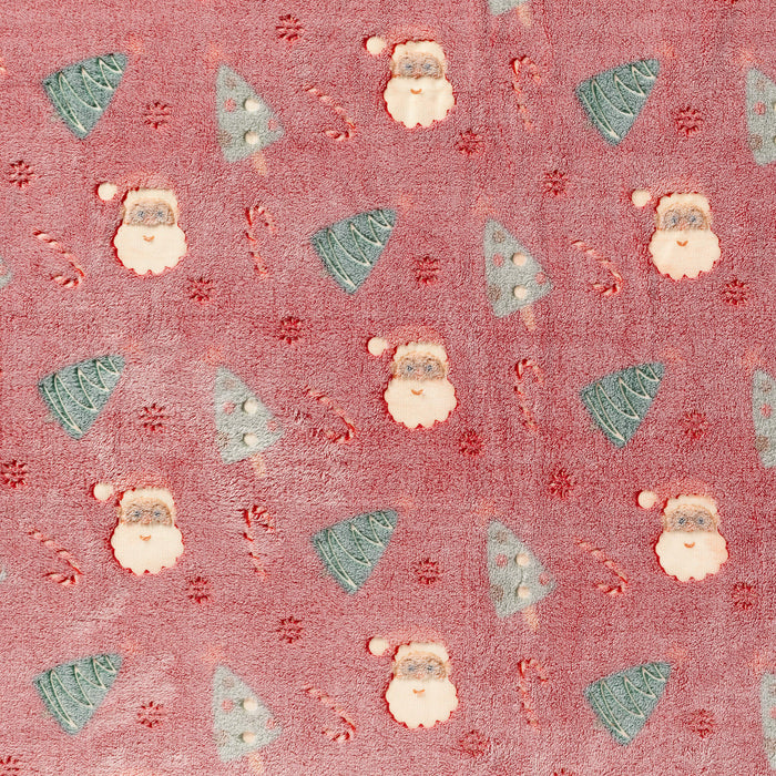 Plaid CHRISTMAS - 140x180 cm Barbados Cherry