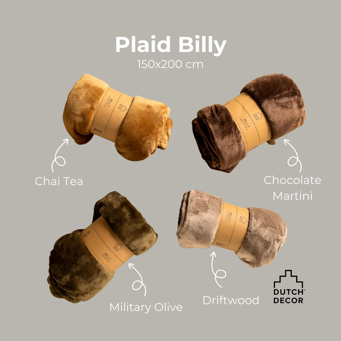 Dutch Decor plaid BILLY - 150x200 cm Chocolate Martini