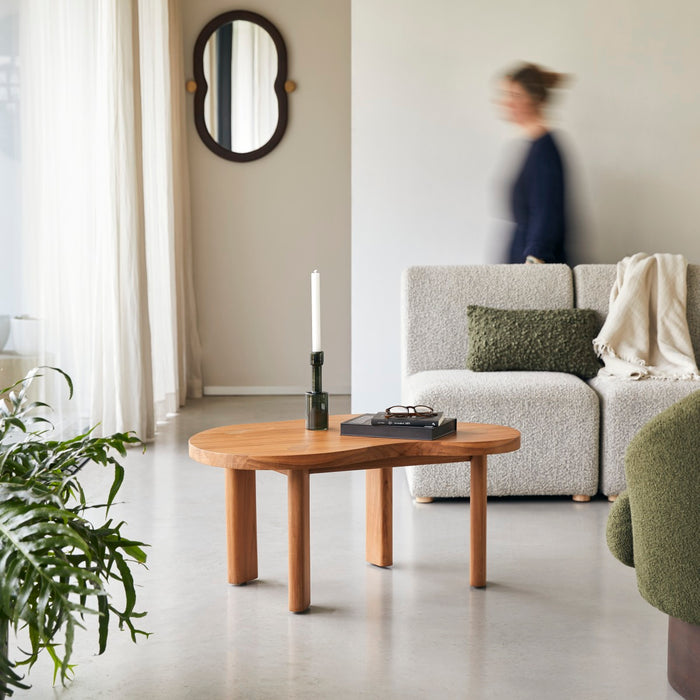 Tikamoon - Salontafel in teakhout 90x60 Lothaire