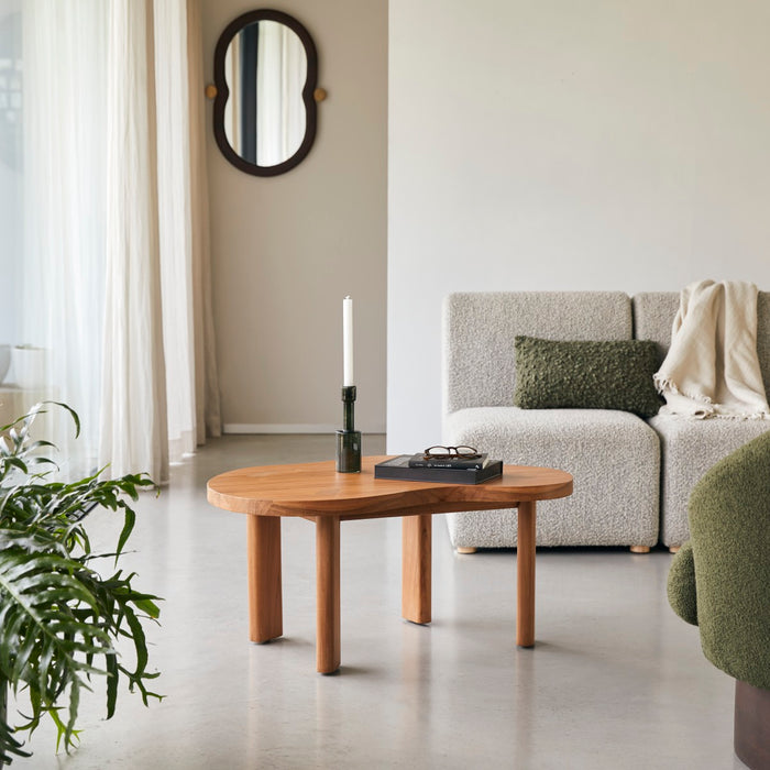 Tikamoon - Salontafel in teakhout 90x60 Lothaire