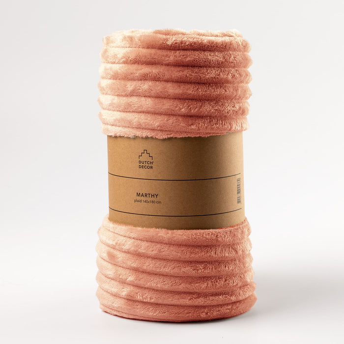 Dutch Decor plaid MARTHY - 140x180 cm Muted Clay